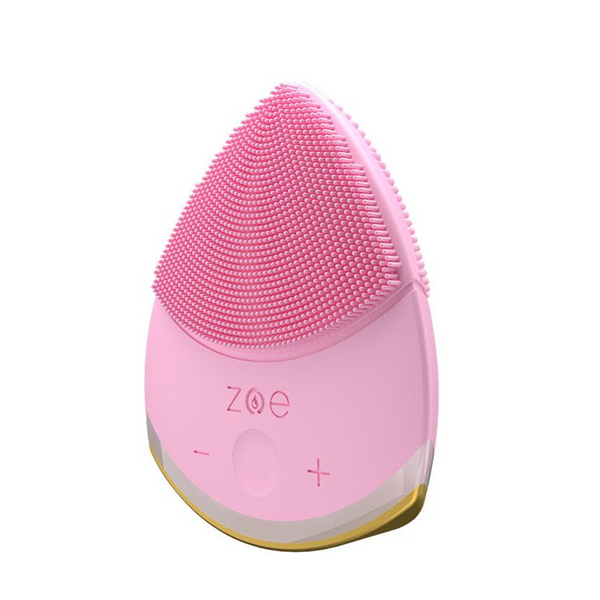 QYK Sonic Zoe Bliss Hand Held Facial Cleanser- Baby Pink