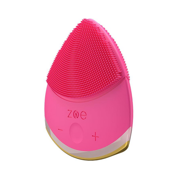 QYK Sonic Zoe Bliss Hand Held Facial Cleanser - Hot Pink