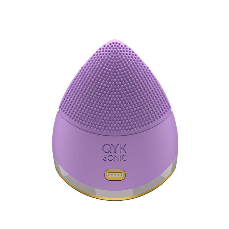 QYK Sonic Zoe Bliss Hand Held Facial Cleanser - Purple